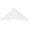 Ekena Millwork Pitch Athens Architectural Grade PVC Gable Pediment, 36"W x 15"H x 1"P (10/12) GPP036X015X100ATH - alternate 4
